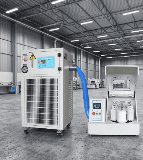 External Cooling Planetary Ball Mill Vertical Square Laboratory Ball Milling Machine Powder Grinding Equipment